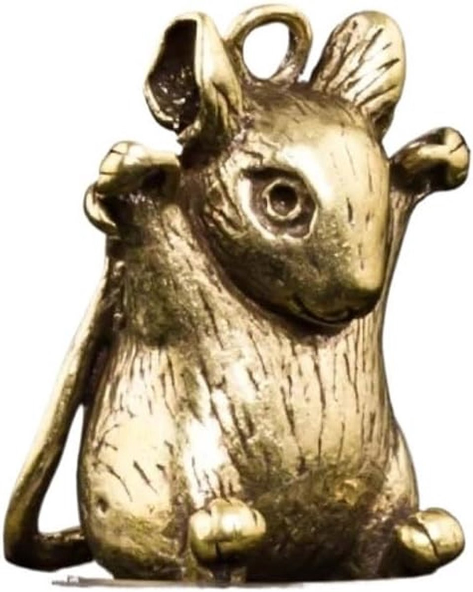 Bronzen Dierenbeeld Miniatuur Beeldje voor Bureau Decoratie - 50 gram