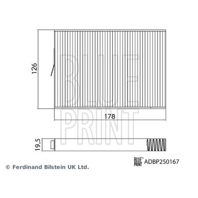 BLUE PRINT Filter, Innenraumluft adbp250167 für WULING (SGMW)