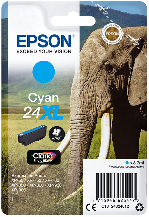 TINTEIRO EPSON 24 XL CYAN
