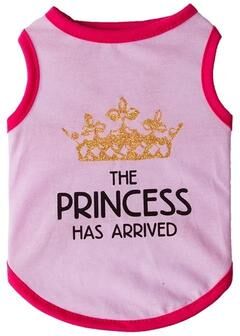 Inspired Finds PrincessPaws Summer Cotton Cat Vest For Sphynx, Garfield & Small Pets pink Princess s