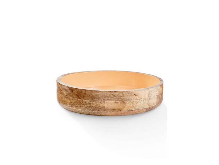 Fynch-Hatton Dekoschale, Mokka, Aprikose, Holz, rund, 8 cm, Dekoration, Dekoschalen
