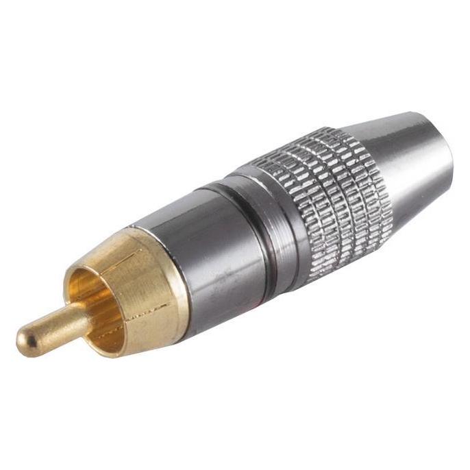 Shiverpeaks S/CONN maximum connectivity Cinchstecker, Bronze Metall, vergoldet, schwarz (52024-S)