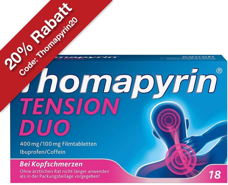 Thomapyrin® TENSION DUO Kopfschmerztabletten