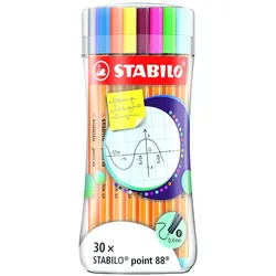 Stabilo, Schreibstifte, Fineliner Point 88 Sleeve (30x)