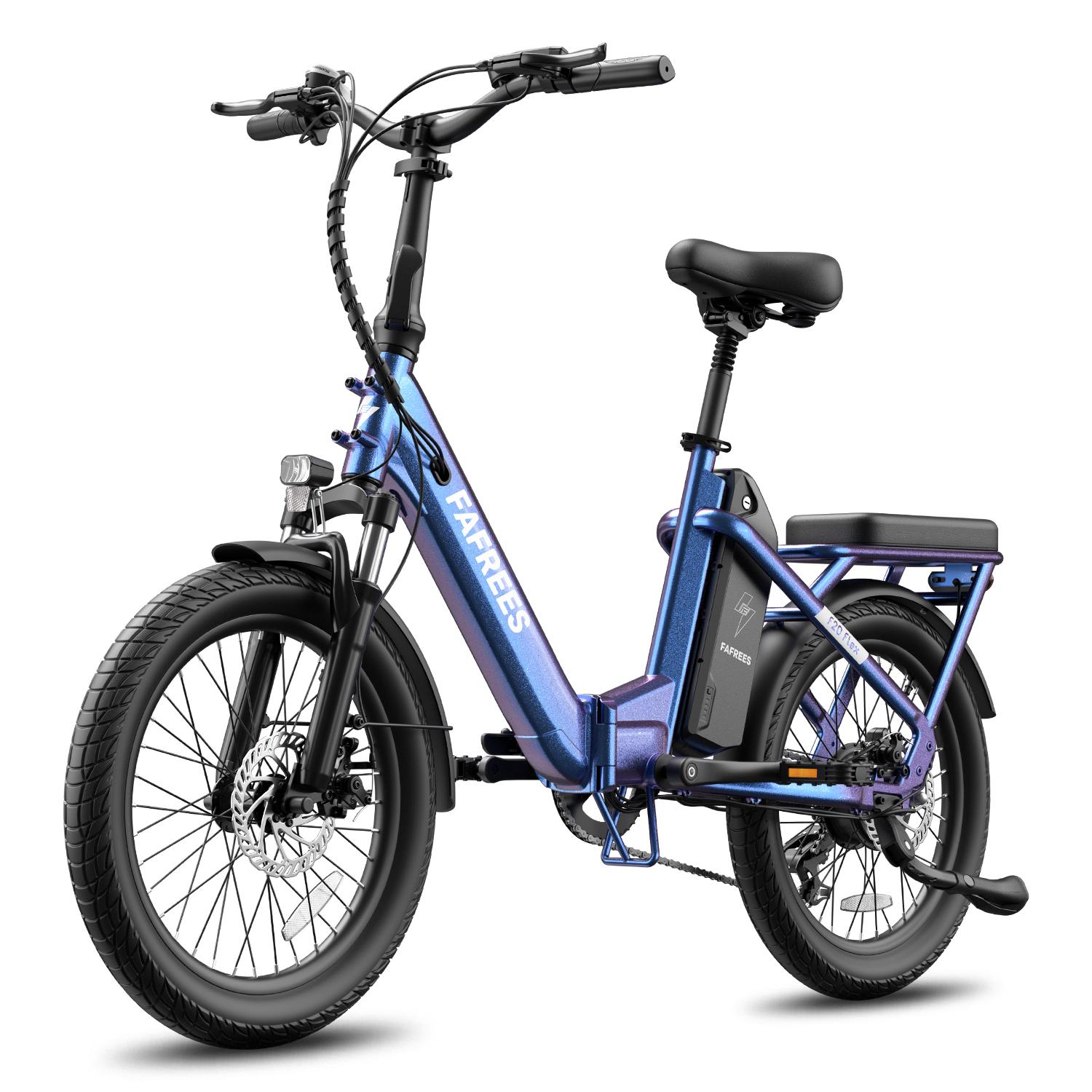 F20 Flex klappbares Stadt-Elektrofahrrad, 20 Zoll, 250W, 36V 20Ah, 25 km/h, 140 kg, lila