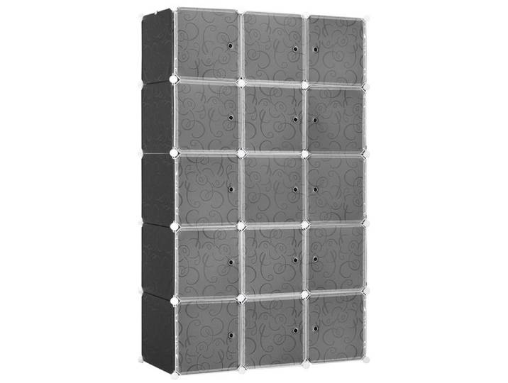 Système de rangement DIY avec 2 grands et 9 petits cubes étagère DIY meuble à chaussures étagère de rangement pour livres