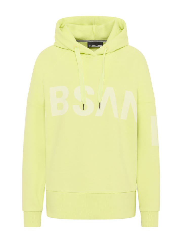 ELBSAND Hoodie "Seldis" in Limette - L