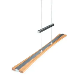 ELOBRA LED-Pendelleuchte Panama Holz Braun Eiche