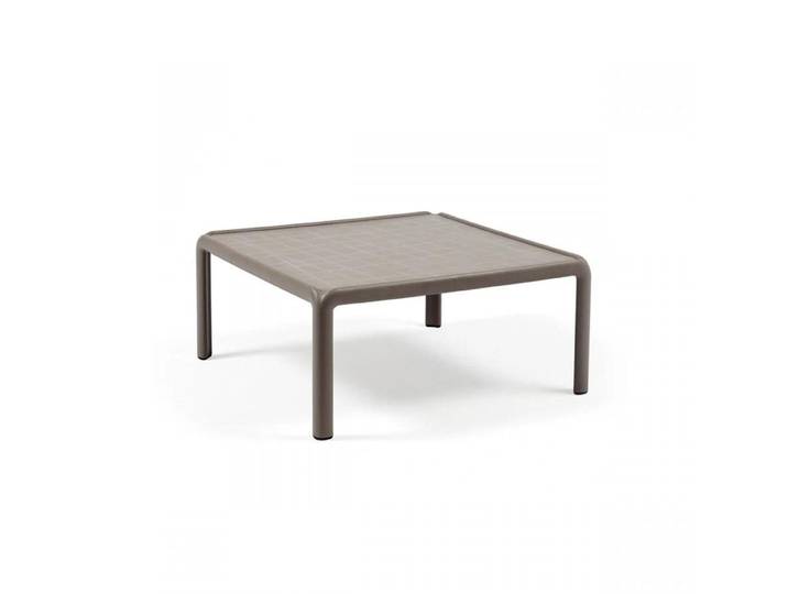 NARDI table basse KOMODO 70 x 70 cm (Gris tourterelle - Polypropylène)