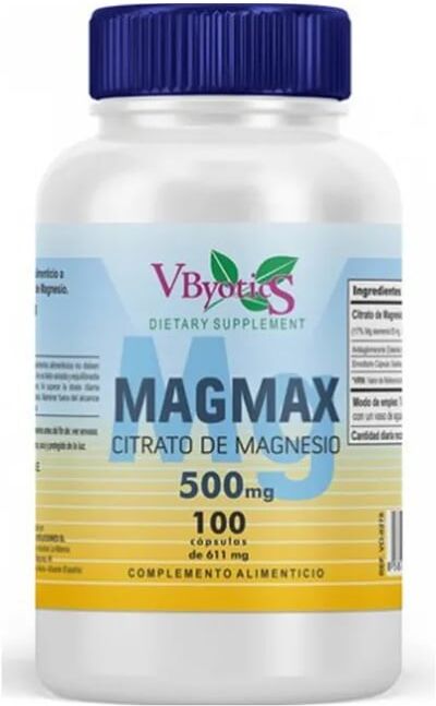 Vbyotics Magmax Magnesio Citrato 500 mg 100 Caps