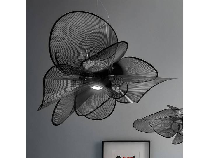 Slamp Designer Hängeleuchte La Belle Étoile, dimmbar, schwarz, für Wohn- / Esszimmer, Kunststoff, Design