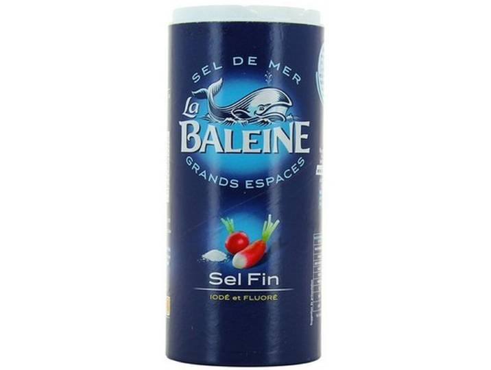 LA BALEINE sel mer fin iodé 550g