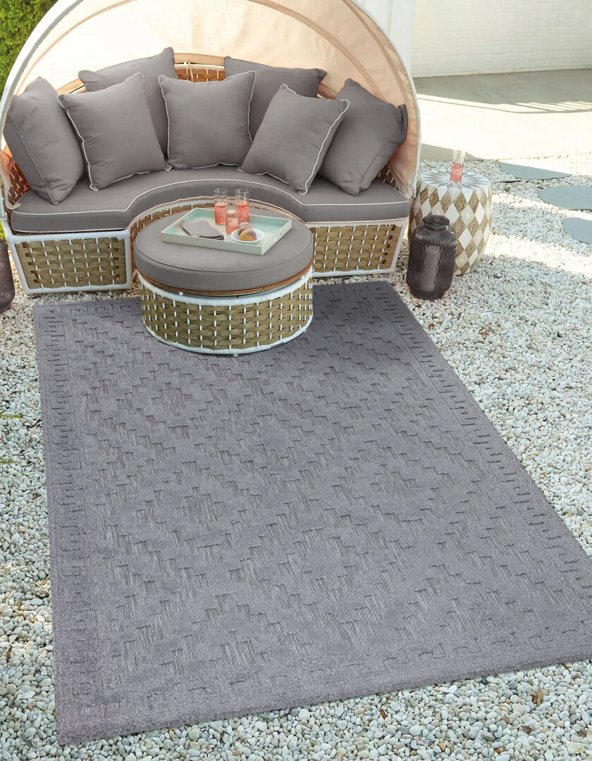 Natur Pur Brumiss Geometric Area Rug Gray Rectangle 200 x 290cm