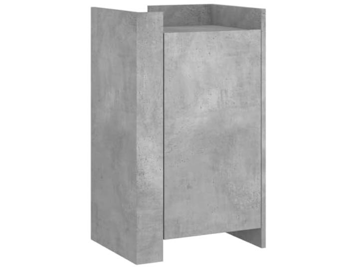 HGFDVCMR Sideboard Betongrau 45x35x75 cm Holzwerkstoff Beistellschrank Kompakter Schrank in Betonoptik für Schlafzimmer und Wohnzimmer. Wechselseitige Montage mit praktischem Stauraum.