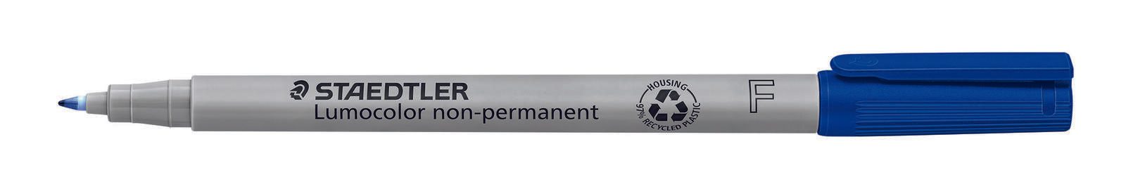 STAEDTLER Folienstift Lumocolor 0.6 mm, blau, non-permanent 316-3