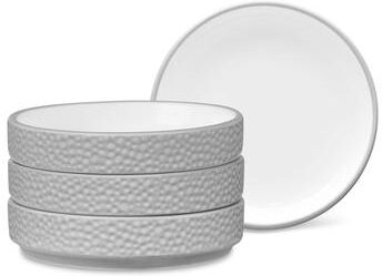 "Noritake Colortex Stone Set of 4 Stax Mini Plates, 3-3/4"""