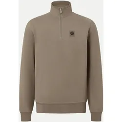 Sweatshirt mit Troyer-Kragen Beige XL