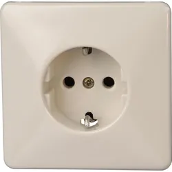 Kopp 110701088 STANDARD - Schutzkontakt-Steckdose, Farbe: cremeweiß