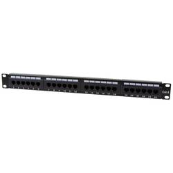 LogiLink NP0004 24 Port Patch-Panel 483 mm (19) CAT 6 1 HE Mehrfarbig