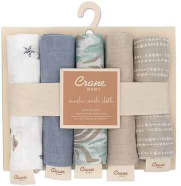 Crane Baby Cove Sea Life Cotton Washcloth (Set of 5)