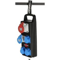 Brennenstuhl, Baustromverteiler, Distributore di Energia Portatile (5x, CEE 16/3, CEE 16/5, CEE 7/4)
