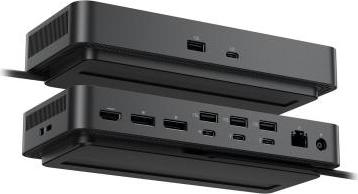 DELL Pro Thunderbolt 4 SD25TB4, Kabelgebunden, Thunderbolt 4, 130 W, 2500 Mbit/s, Schwarz, 8K Ultra HD