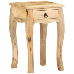 vidaXL Nachttisch 28x28x46 cm Massivholz Mango