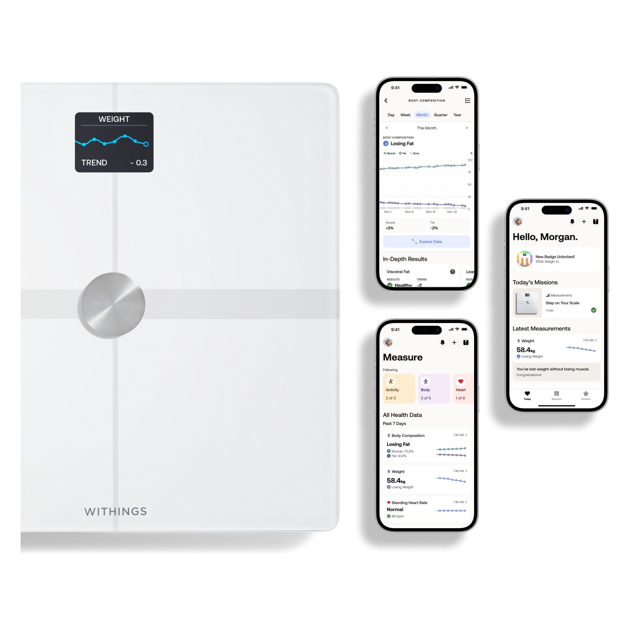 Withings Body Smart (200 kg) (WBS13-WHITE-ALL)
