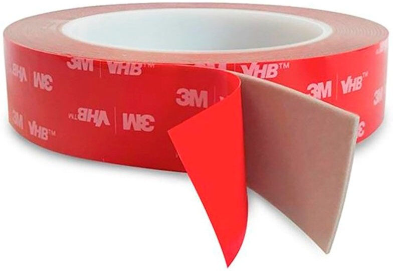 Light Solutions - Dobbeltklæbende Tape 3M VHB - 25mm Bredt - 5m - Gennemsigtig