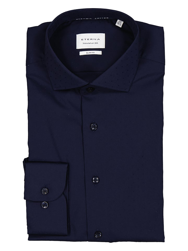 Eterna Hemd - Slim fit - in Dunkelblau - 46