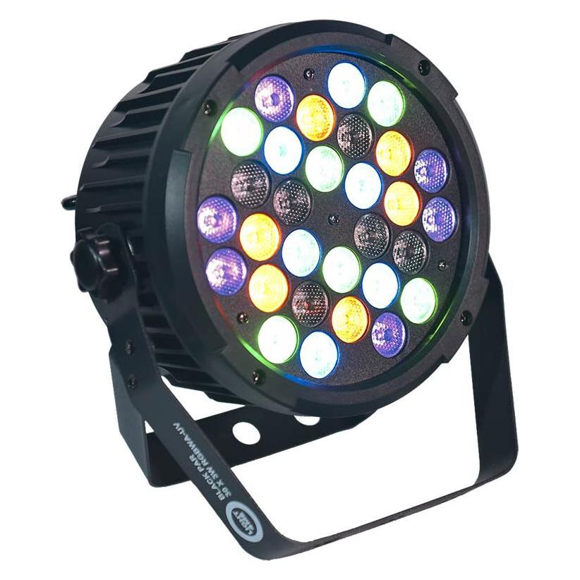 Light4Me BLACK PAR 30x3W RGBA-UV LED Bühnenscheinwerfer (3 W, LED) (5907780147756)