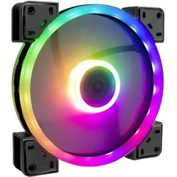 Intertech Inter-Tech Argus RGB-Fan Set RS-14 Computergehäuse Ventilator 14 cm Schwarz (140 mm, 3x), PC Lüfter, Schwarz