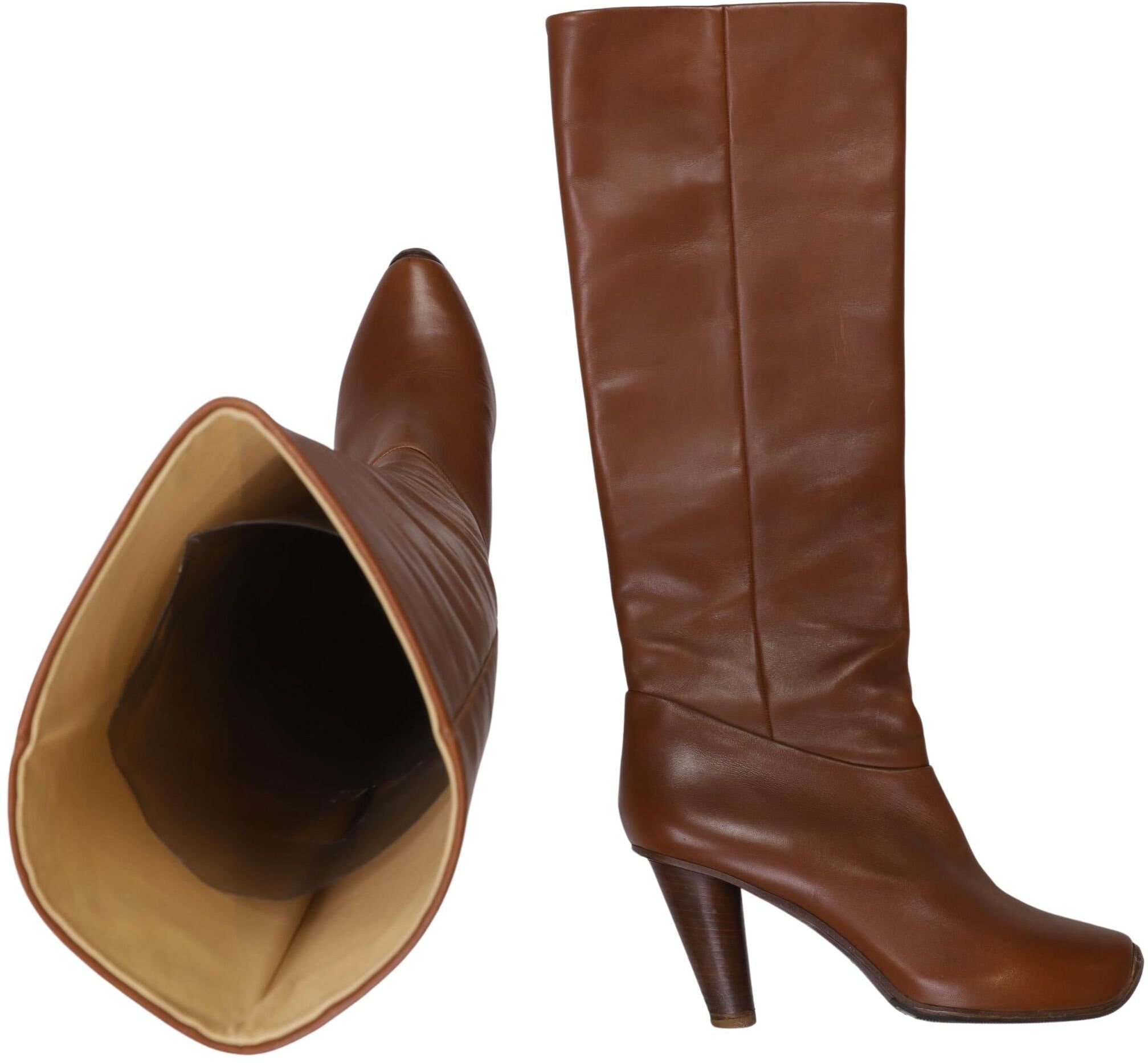 Acne Studios Damen Stiefel, Braun, Gr. EU 38, kein / Etikett - Second Hand