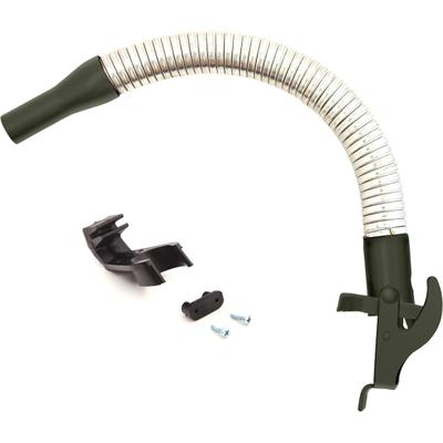 Oxid7® by BW Ausgießer flexibel für Kraftstoffkanister Metall Benzinkanister 5/10/20L, Flexrohr 20mm (Benzin) mit Halterung Bronzegrün RAL 6031-F9