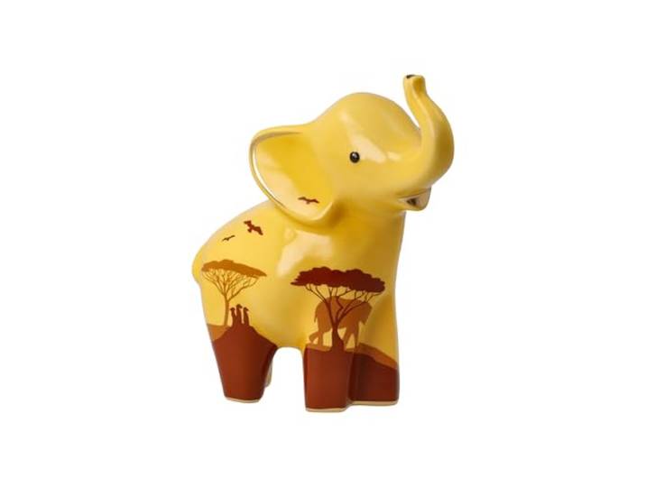 Goebel Figur, Bone Porcelain, Gelb, 13,5x7x15,5 cm