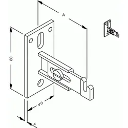 Zehnder Zubehör Wandkonsole AK 2 mit 796029