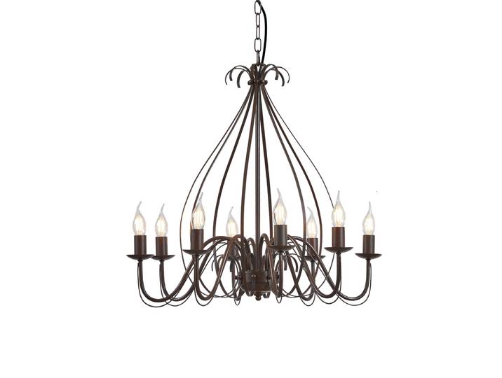 Lustre classique marron rouille à 8 lumières - Giuseppe