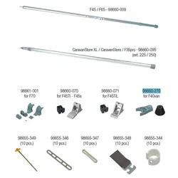 Fiamma Befestigungs-Kit Rafter Side für Markise F40van / Side W / Side W Pro / Sun View Side - Fiamma Ersatzteilnummer 98660-270
