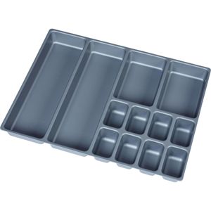 Küpper Schubladeneinsatz 949, schwarz, für Schubladenfächer, Werkzeugwagen, 52,8 x 5 x 39,8 cm