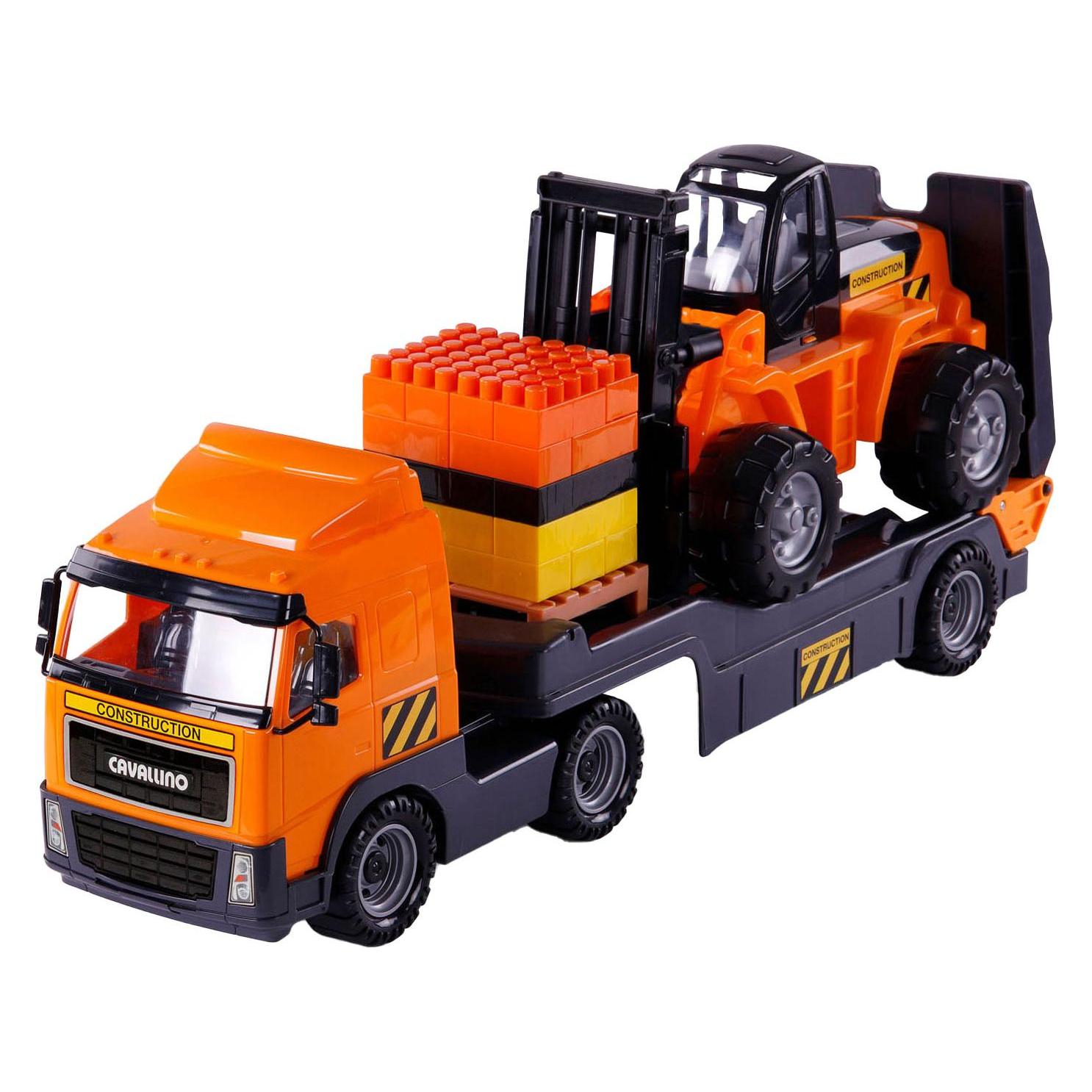Polesie Cavallino Truck mit Anhänger und Gabelstapler, Massstab 1: (43190177)