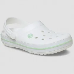 Crocs Unisex Crocband Clog - 39-40 - White/Serene Green