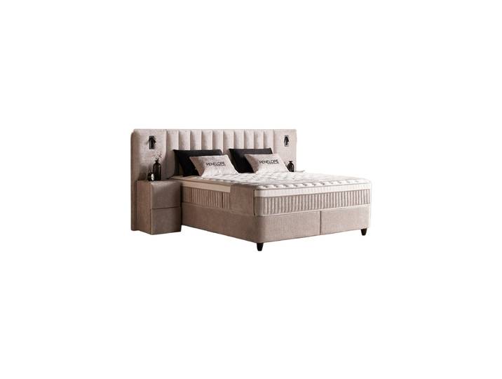 Design Boxspringbett „Penelope“, verschiedene Grössen Beige SCANDIBEDDING
