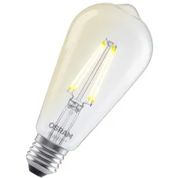 OSRAM SMART+ MATTER LED Leuchtmittel Kolbenform 6W Wie 60W warmweiß klar