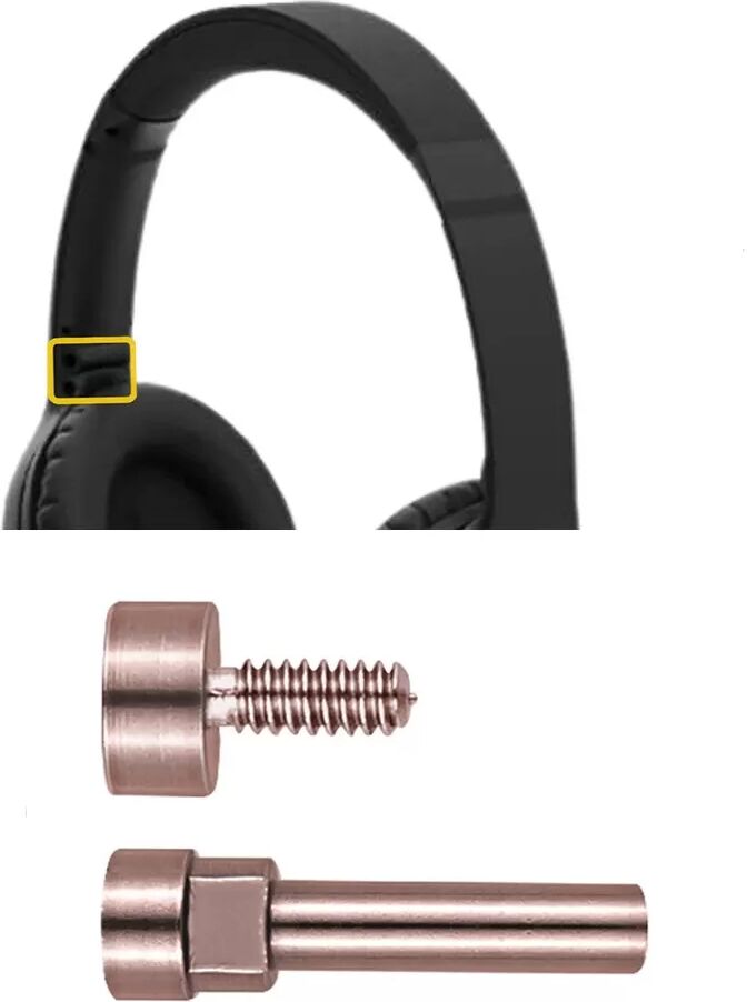 INF Vis de Charnière - Compatible avec Casques Bose QC35/35 II/45/SE - Or Rose
