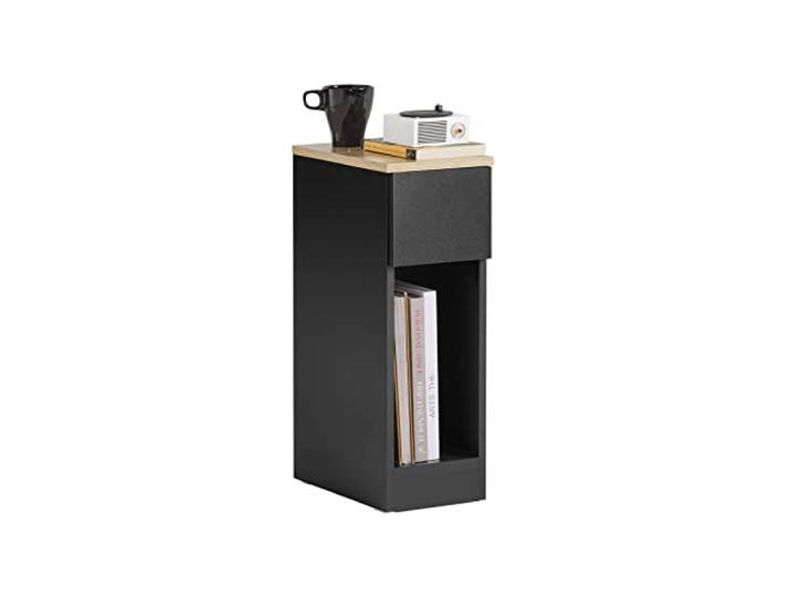 SoBuy Nachttisch schmal 20cm mit Schublade, 20x35x60 cm Schlafzimmer