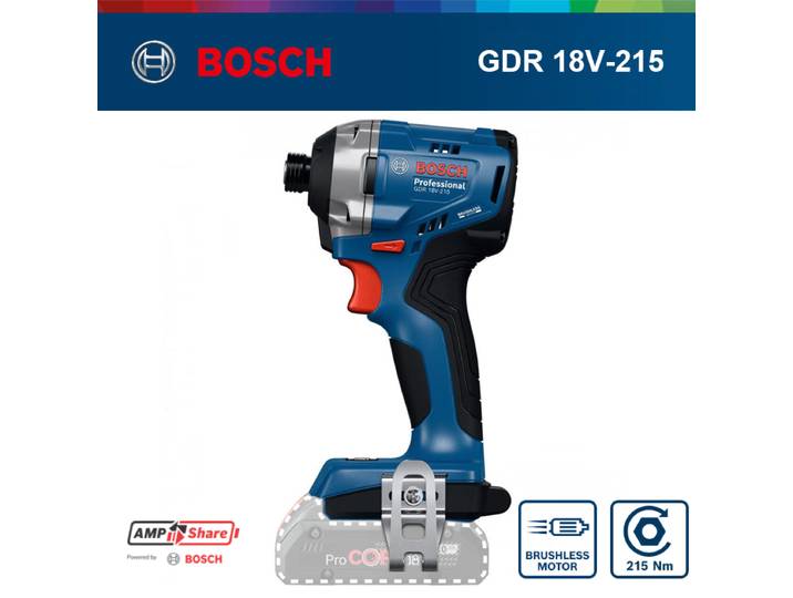Bosch GDR 18V-215 tournevis à percussion sans fil sans brosse tournevis électrique robuste à couple élevé outils électriques professionnels