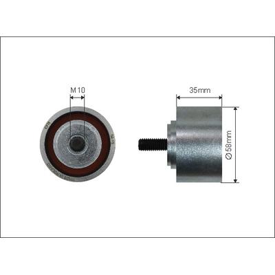 CAFFARO Umlenk-/Führungsrolle, Zahnriemen 245111 für DODGE Chrysler PLYMOUTH