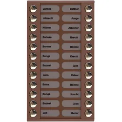 TCS Tür Control Audioaußenstation 2-reihig PET24-EB/04