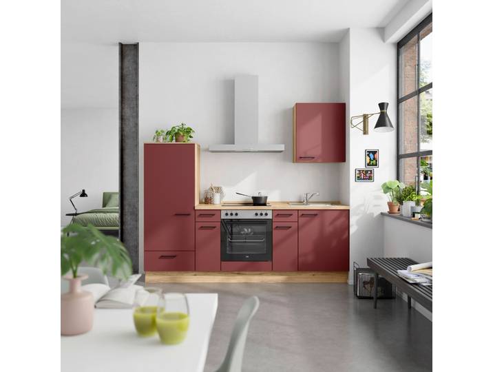 Küchenleerblock Easytouch Low o. Geräte Rot