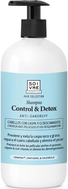 Soivre Cosmetics Soivre Champú Control & Detox Anticaspa 500 ml